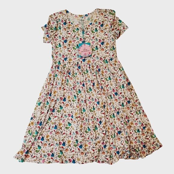Posh Peanut Disney Princess Friends White Twirl Dress Size 7Y-8Y Rare NWT NEW - Picture 3 of 9